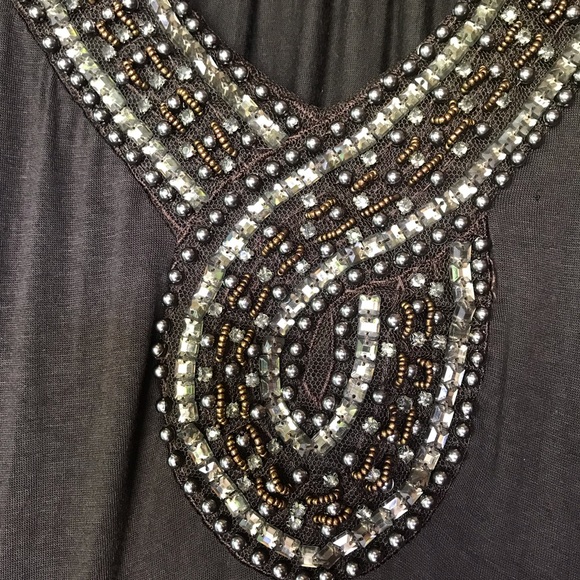 Brown Tank With Beaded Detail - Picture 3 of 5
